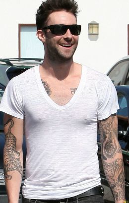 Adam Levine Arms Tattoo